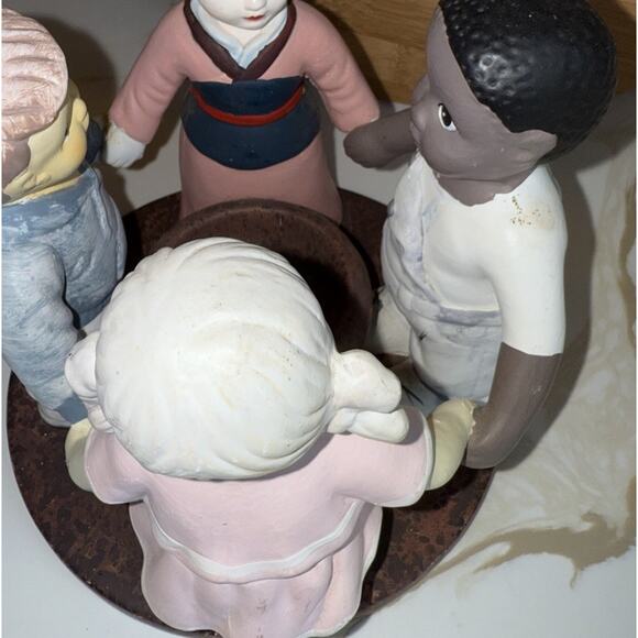 Vintage Penco 1999 Children Of The World Ceramic Painted Votive Candle Holder - Picture 2 of 8